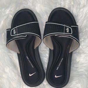Nike slides with adjustable strap